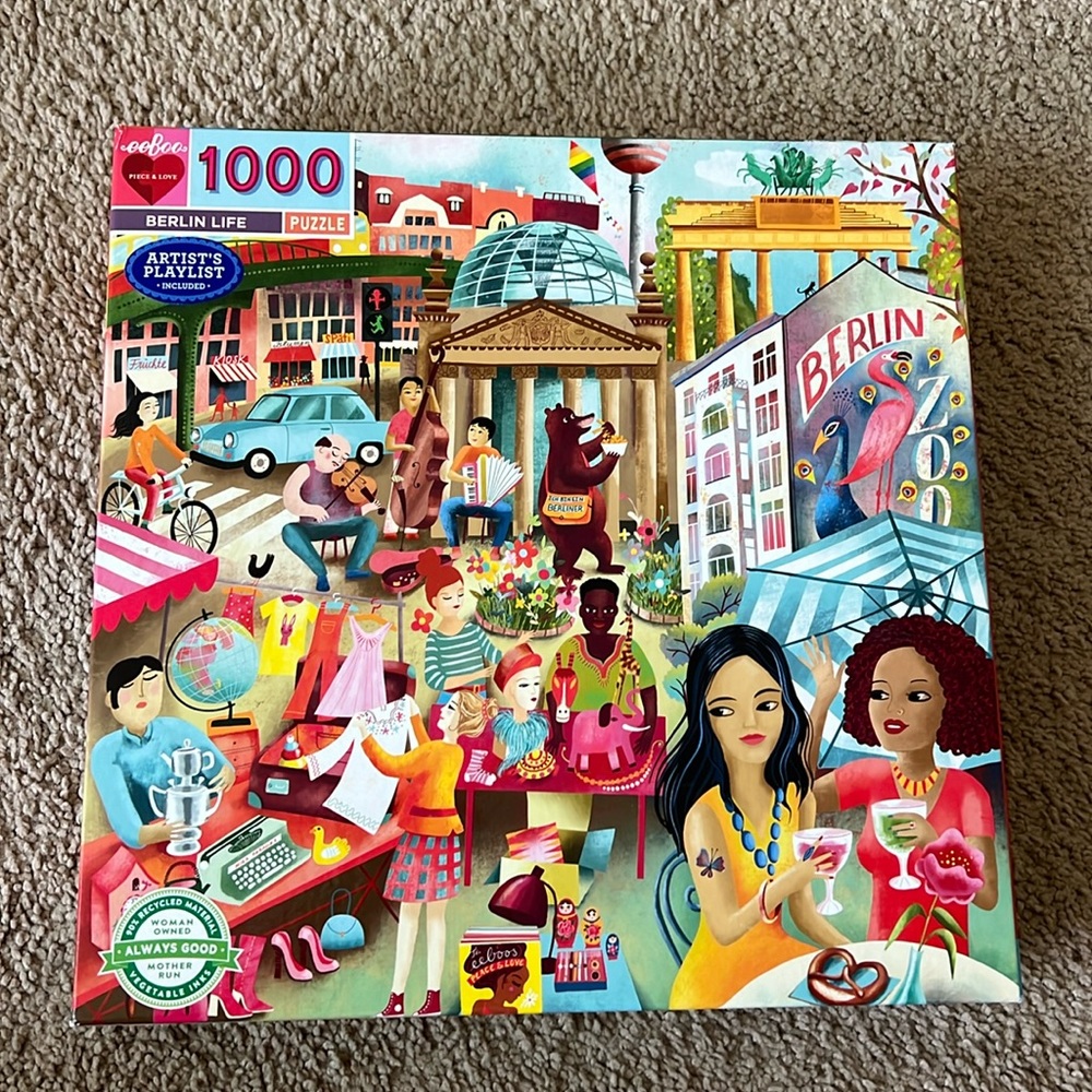 Eeboo Piece and Love Berlin Life puzzle